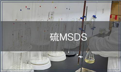 硫MSDS