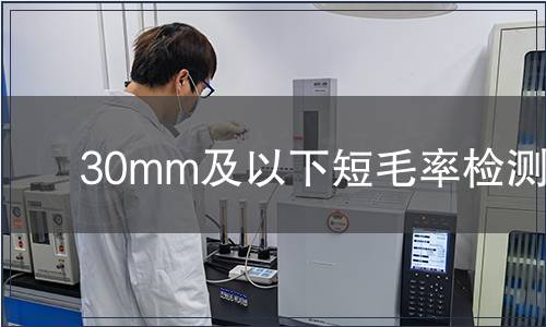30mm及以下短毛率檢測