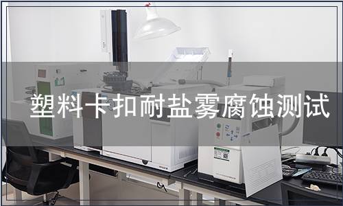 塑料卡扣耐鹽霧腐蝕測(cè)試