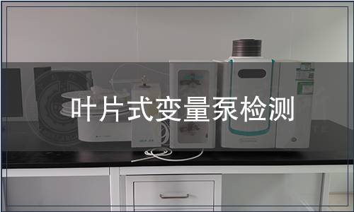 葉片式變量泵檢測