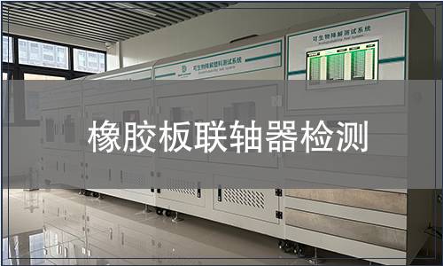 橡膠板聯軸器檢測