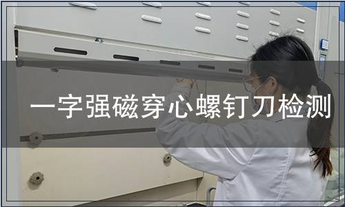 一字強磁穿心螺釘刀檢測