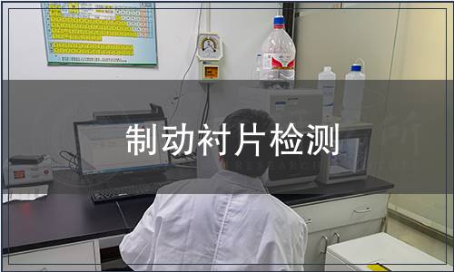 制動(dòng)襯片檢測