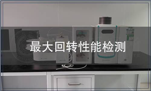 最大回轉(zhuǎn)性能檢測