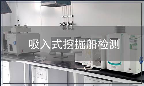 吸入式挖掘船檢測(cè)