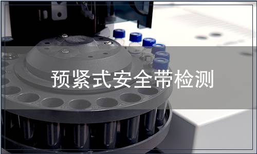 預緊式安全帶檢測