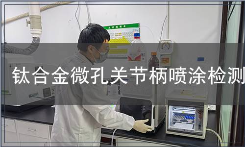 鈦合金微孔關(guān)節(jié)柄噴涂檢測