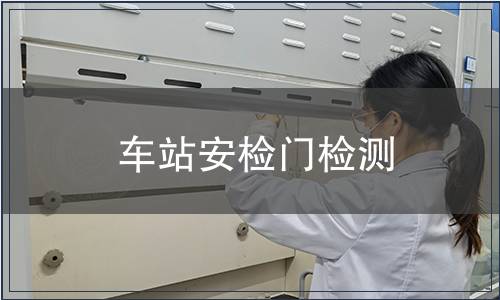 車站安檢門檢測