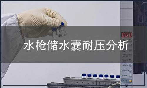 水槍儲水囊耐壓分析