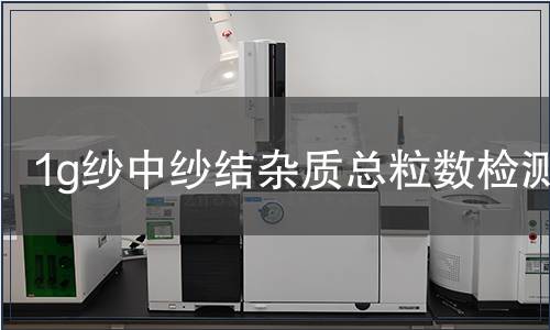 1g紗中紗結雜質總粒數檢測