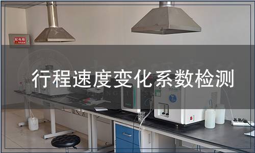 行程速度變化系數(shù)檢測