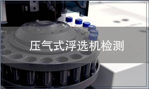 壓氣式浮選機檢測