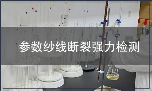 參數(shù)紗線斷裂強(qiáng)力檢測