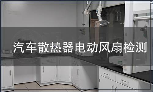 汽車散熱器電動風(fēng)扇檢測