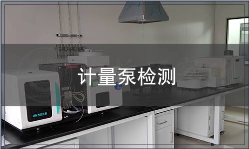 計(jì)量泵檢測(cè)