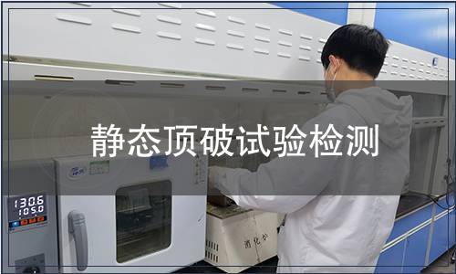 靜態(tài)頂破試驗檢測