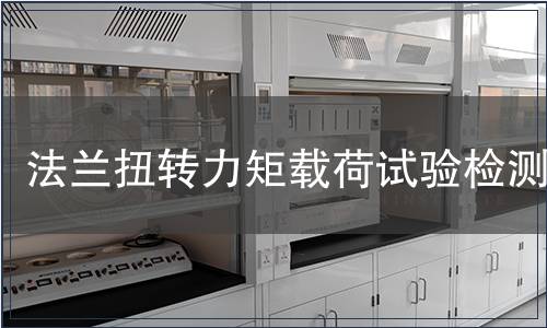 法蘭扭轉(zhuǎn)力矩載荷試驗檢測