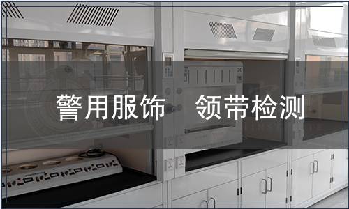 警用服飾　領帶檢測